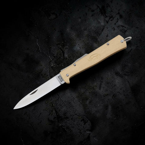 OTTER Mercator Messing – Preisgekröntes Klappmesser mit Messinggriff, Solingen Otter