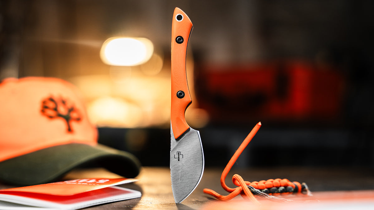 Böker Plus M.U.K. Orange – kompaktes Nessmuk-Fixed-Blade für Jagd & Outdoor