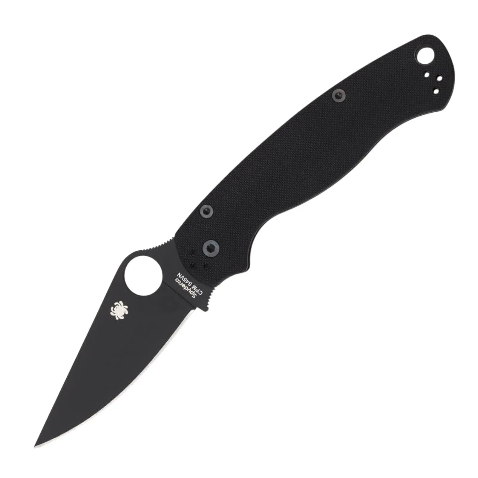 Spyderco Para-Military 2 Black – EDC-Taschenmesser mit CPM-S-45VN & Compression Lock Spyderco