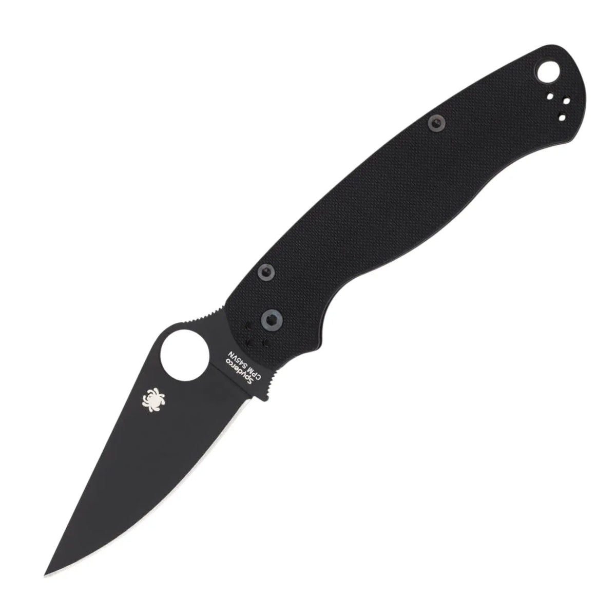 Spyderco Para-Military 2 Black – EDC-Taschenmesser mit CPM-S-45VN & Compression Lock Spyderco