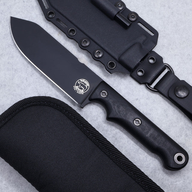 White River FC5 Blackout Micarta – Feststehendes Messer CPM-S35VN · Black Cerakote · Custom Shop Version 2026