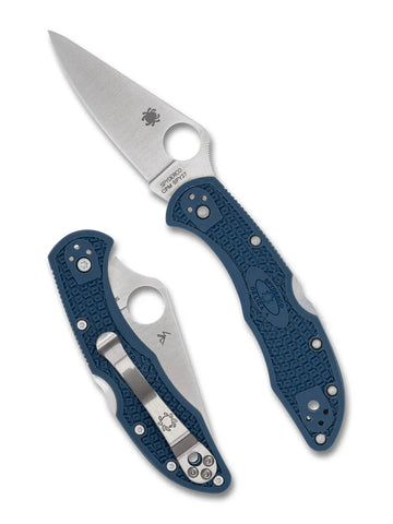 Spyderco C11PCBL Delica 4 – Cobalt Blue FRN, CPM SPY27, Back Lock Spyderco