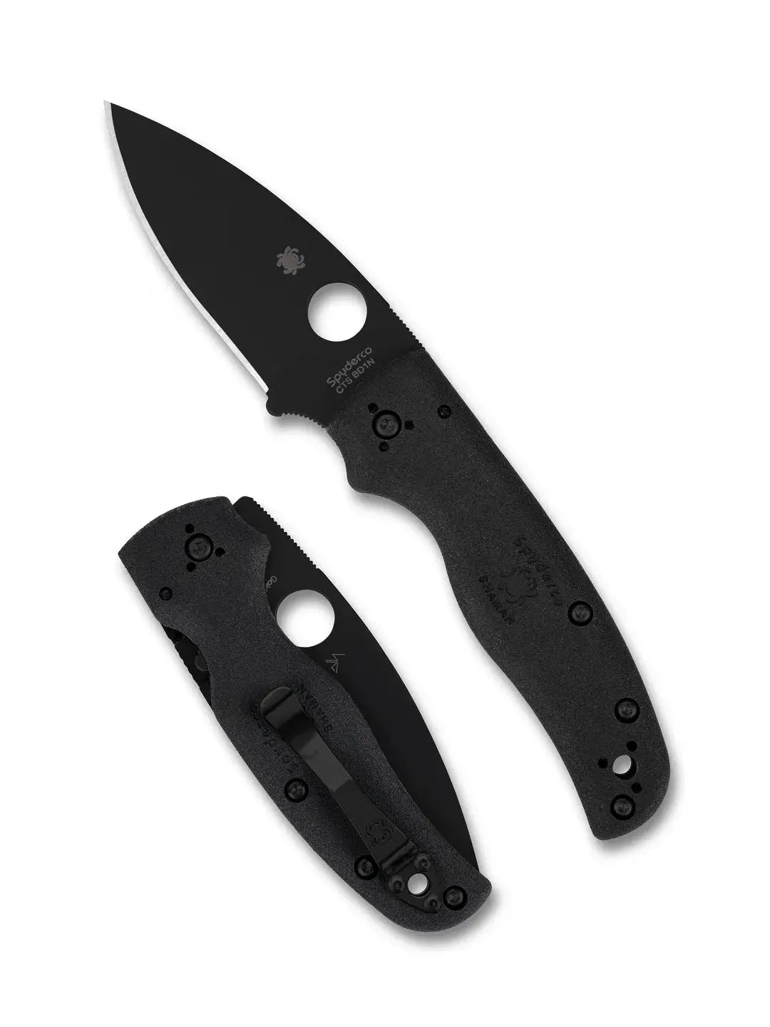 Spyderco Shaman Lightweight Black – CTS BD1N DLC mit Compression Lock Spyderco