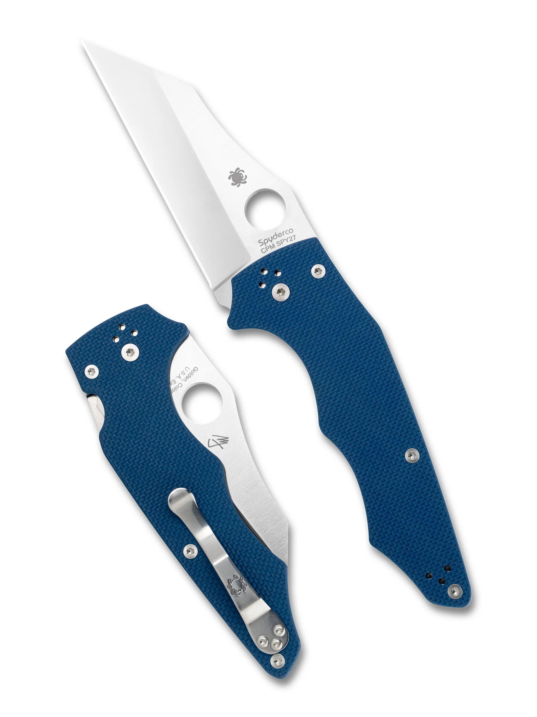 Spyderco YoJumbo Cobalt Blue – CPM-SPY27 Wharncliffe von Michael Janich Spyderco