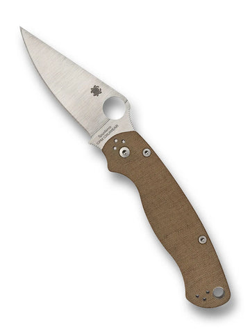 Spyderco Para Military 2 CruCarta – CPM CruWear Micarta (C81MPCW2)