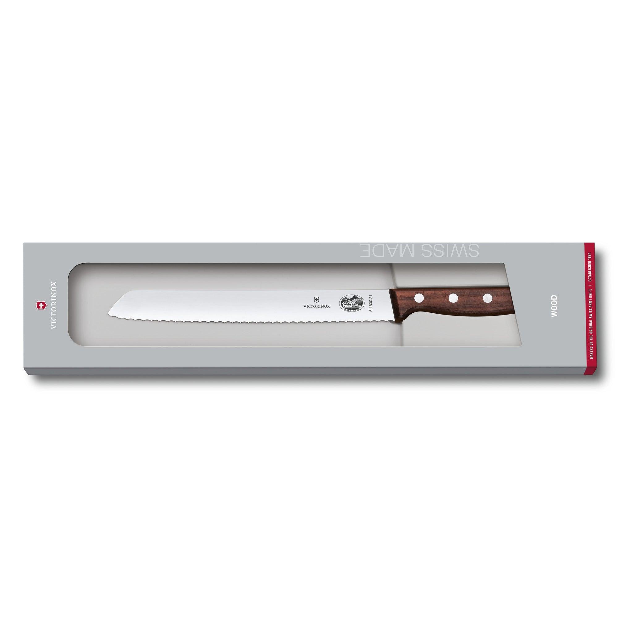 Victorinox Brotmesser 21cm Geschenkschachtel Modifiziertes Ahornholz 5.1630.21G