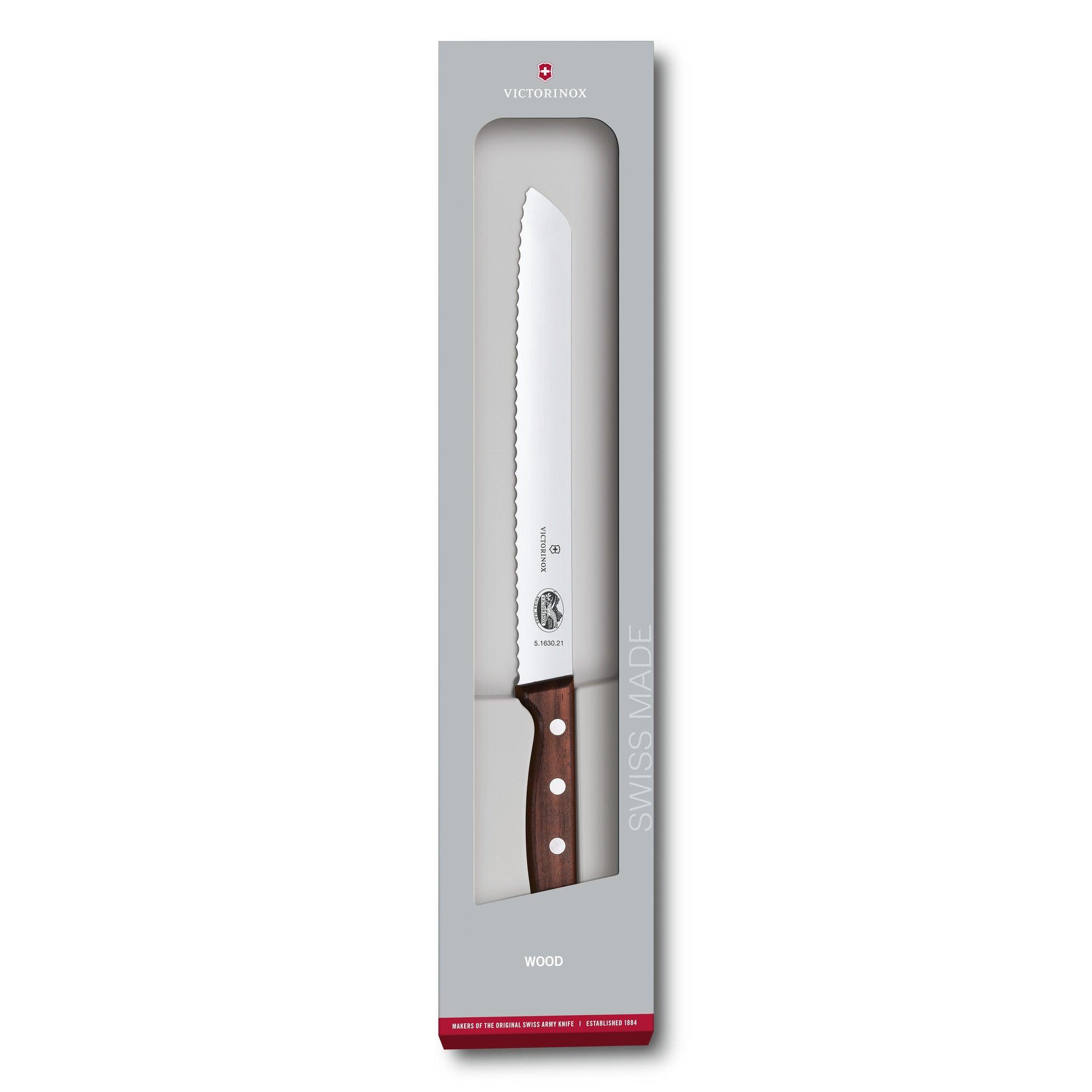 Victorinox Brotmesser 21cm Geschenkschachtel Modifiziertes Ahornholz 5.1630.21G