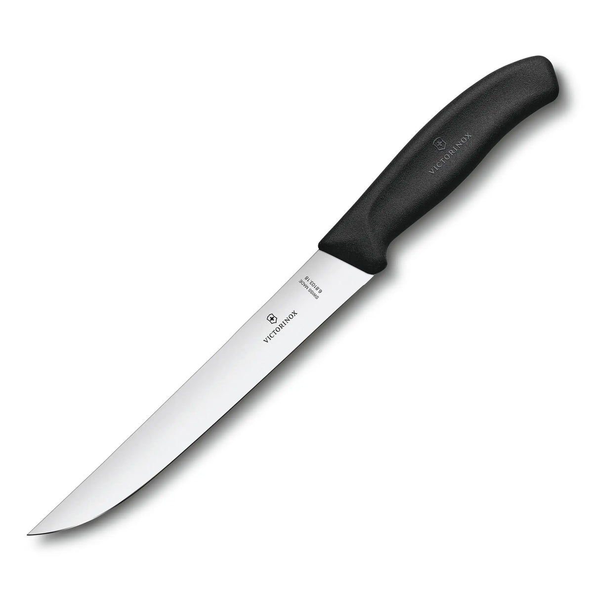 Victorinox Swiss Classic, Tranchiermesser, 18cm, gerade, schwarz, 6.8103.18B Victorinox