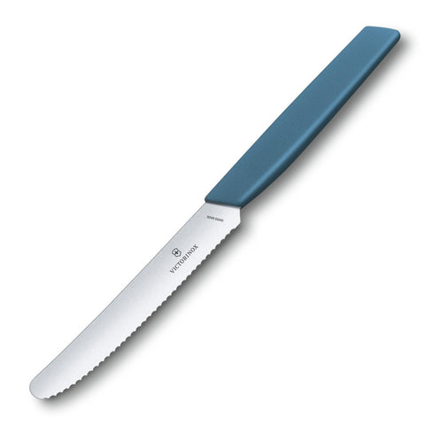 6x Victorinox Swiss Modern Tafelmesser Gemüsemesser Tomatenmesser cornflower-blue