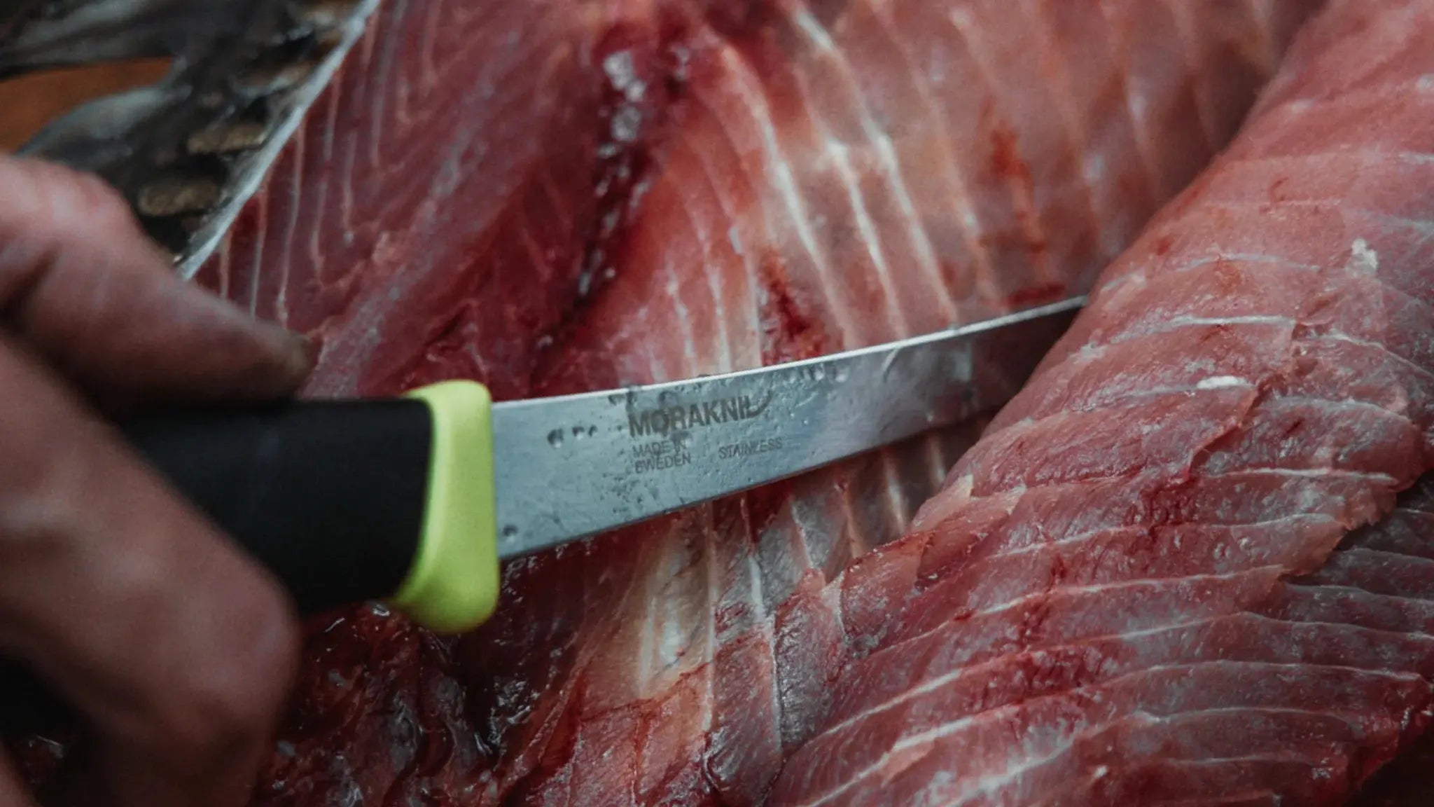 Morakniv Companion Fishing Fillet 155 – Flexibles Filetiermesser mit 12C27-Stahl aus Schweden Morakniv