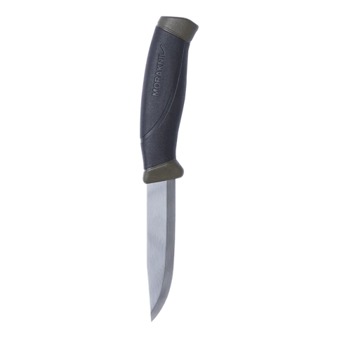 Morakniv Companion (S) Outdoor Messer MG – 12C27 Edelstahl mit Scandi-Schliff & rutschfestem Griff