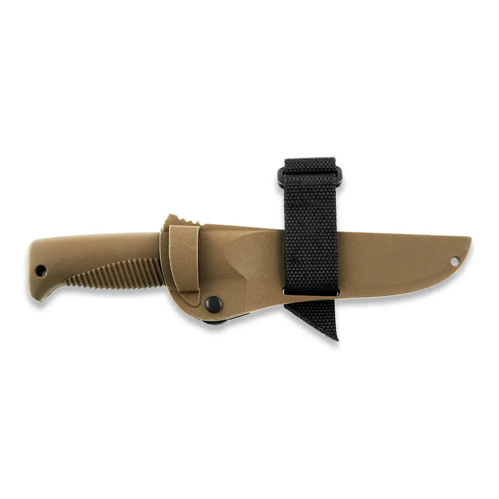 Peltonen M07 Ranger Puukko Cerakote Coyote – Survivalmesser mit Kunststoffscheide