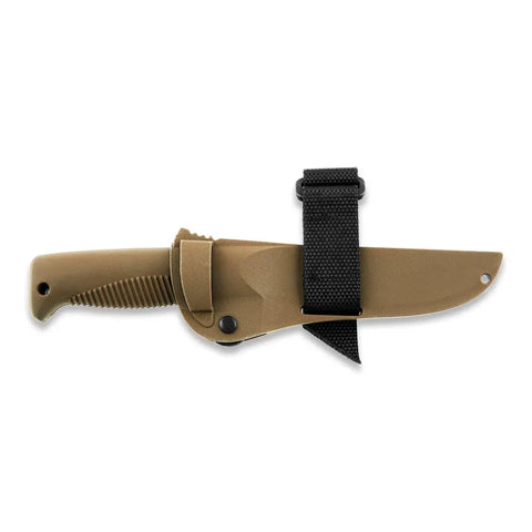 Peltonen M07 Ranger Puukko Cerakote Coyote – Survivalmesser mit Kunststoffscheide