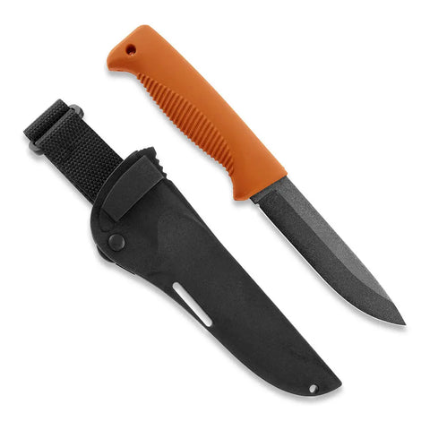 Peltonen M07 Ranger Puukko Orange – Survivalmesser mit Cerakote-Klinge und Kunststoffscheide