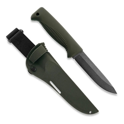 Peltonen M07 Ranger Puukko OD Green – Survivalmesser mit Teflon-Klinge und Kunststoffscheide