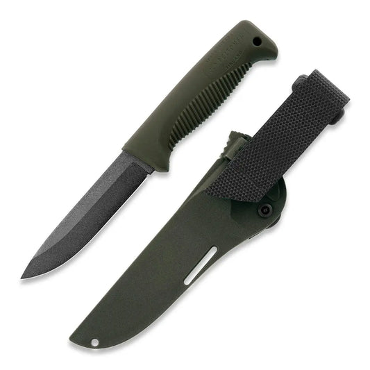 Peltonen M07 Ranger Puukko OD Green – Survivalmesser mit Teflon-Klinge und Kunststoffscheide