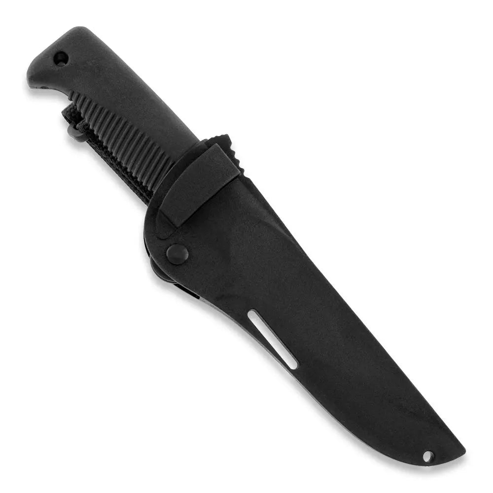 Peltonen M07 Ranger Puukko Unbeschichtet – Survivalmesser mit Kunststoffscheide Schwarz