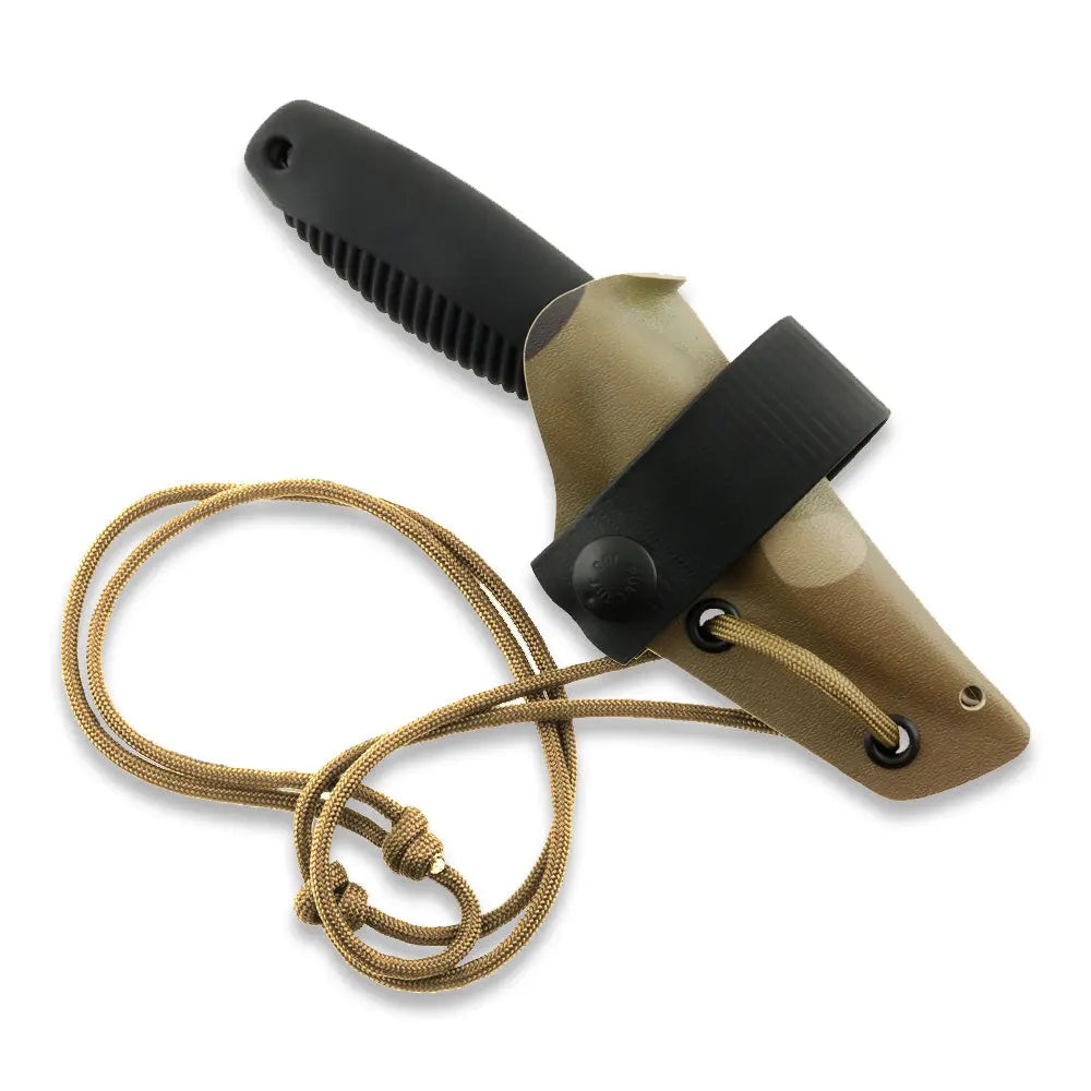 Peltonen Pikkusissi M23 Black Multicam – Neck Knife mit Kydexscheide