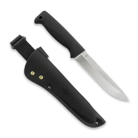 Peltonen M95 Ranger Puukko N690 Schwarz – Survivalmesser mit Lederscheide