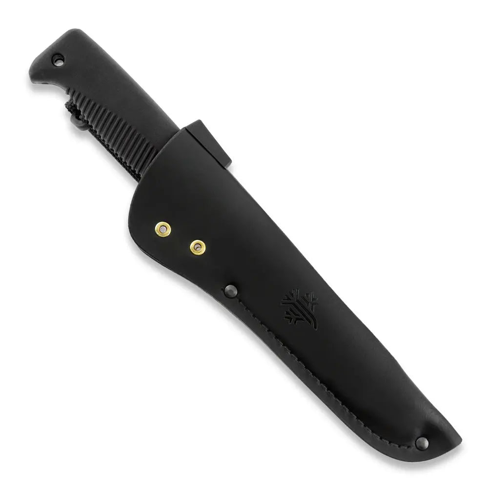 Peltonen M95 Ranger Puukko N690 Schwarz – Survivalmesser mit Lederscheide