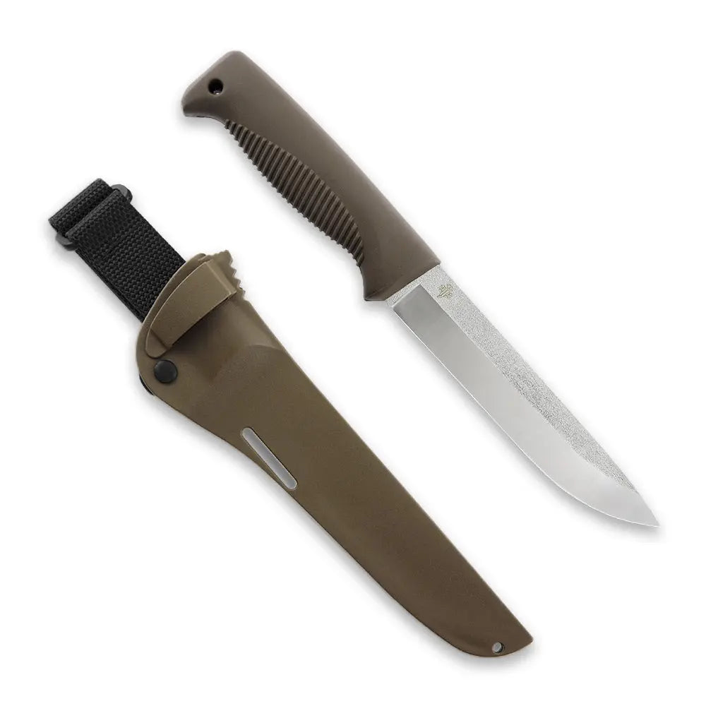 Peltonen M95 Ranger Puukko N690 Coyote – Survivalmesser mit Kompositscheide