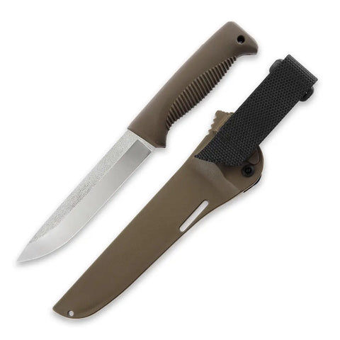 Peltonen M95 Ranger Puukko N690 Coyote – Survivalmesser mit Kompositscheide