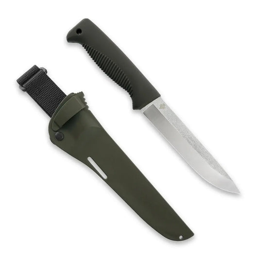 Peltonen M95 Ranger Puukko N690 Dunkelgrün – Survivalmesser in der Gesamtansicht