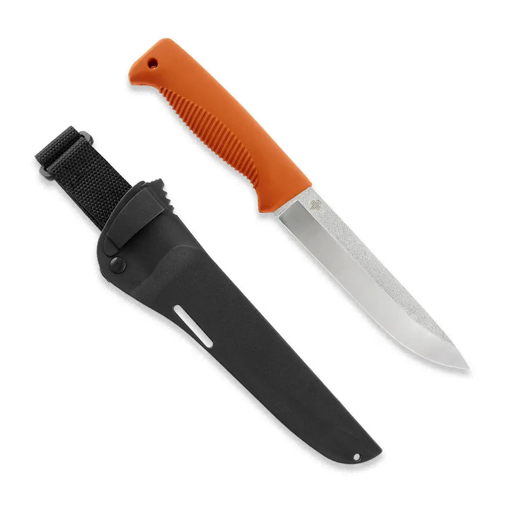 Peltonen M95 Ranger Puukko N690 Orange – Survivalmesser mit schwarzer Kompositscheide