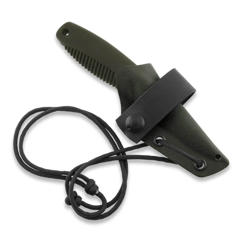 Peltonen M23 Ranger Cub N690 Grün – rostfreies Neck Knife mit Kydexscheide