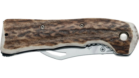 Fox Knives Spora FX-409 CE Hirschhorn 12C27 Linerlock Taschenmesser Made in Italy Fox Knives