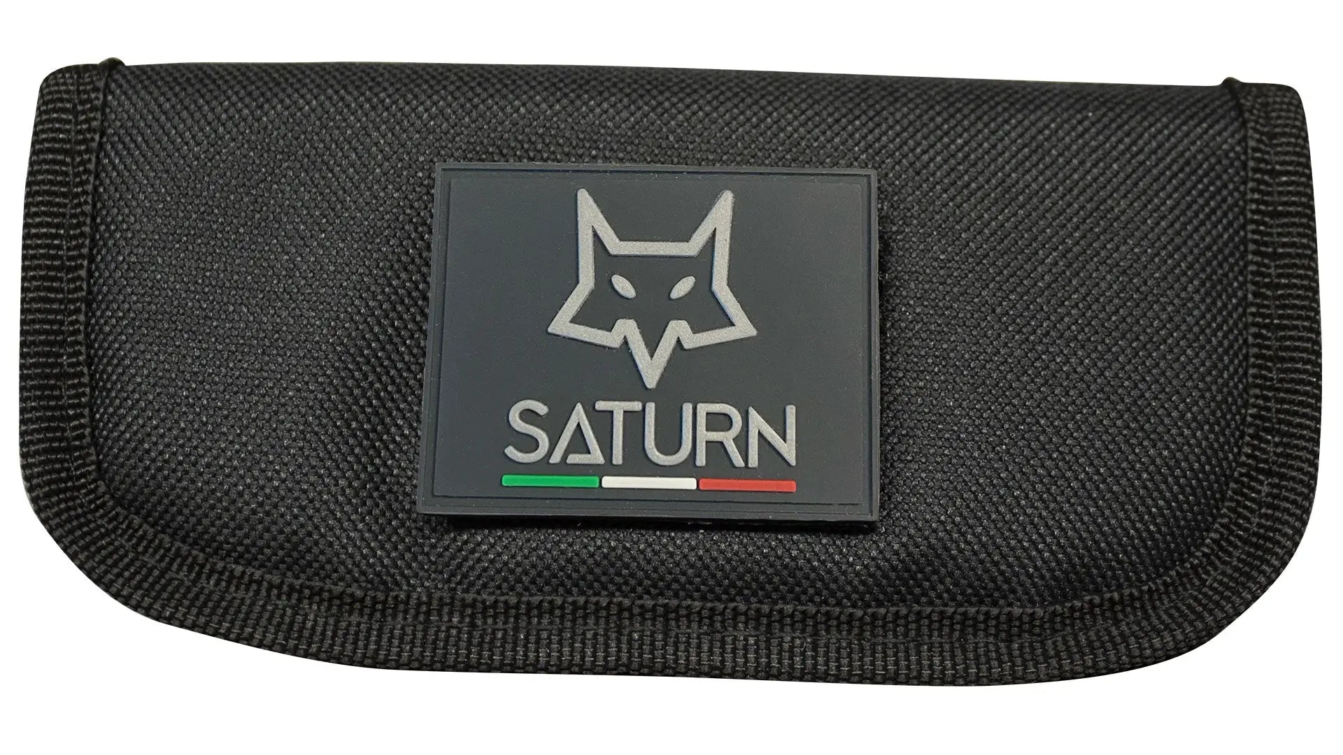 Fox Saturn M390 Dark Matter Carbon PVD – Radius Lock – Flipper – Fox Knives