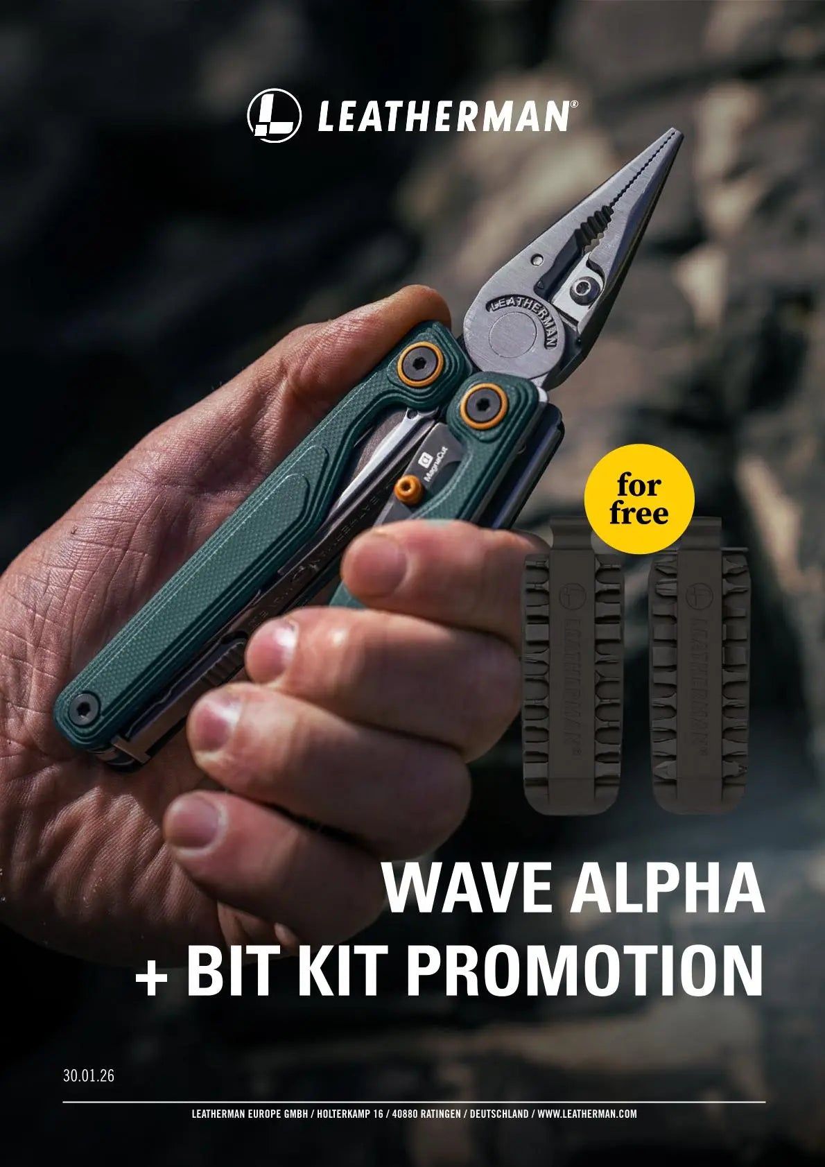 Leatherman Wave® Alpha MagnaCut Multitool 16 Funktionen Canyonland Leatherman