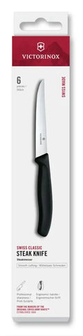 Victorinox Swiss Classic Steakmesser Set Glattschliff (6-teilig, 11 cm) – präzise Schnitte bei jedem Steak Victorinox