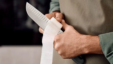 Victorinox Fibrox Santokumesser 17 cm – Profi-Küchenmesser mit Kullenschliff Victorinox