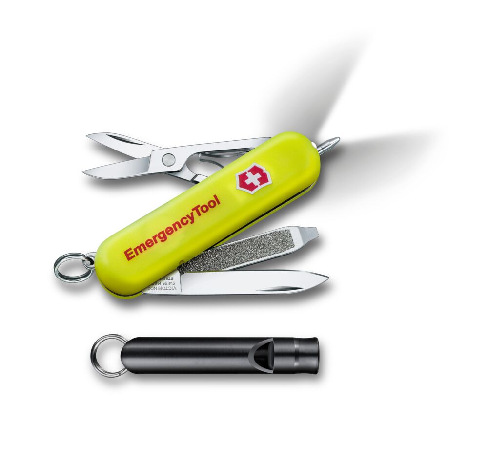 Victorinox Emergency Tool Signature Lite – Notfall-Multitool mit LED & Trillerpfeife