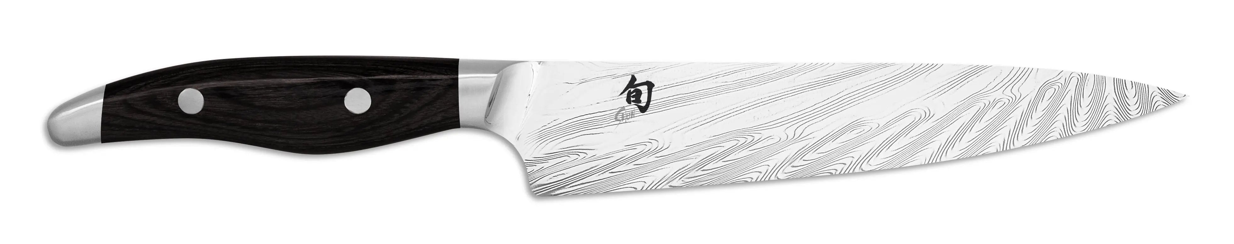 KAI Shun Nagare Black Allzweckmesser 15 cm – NDC-0701S | Premium Dual-Core Damastmesser KAI