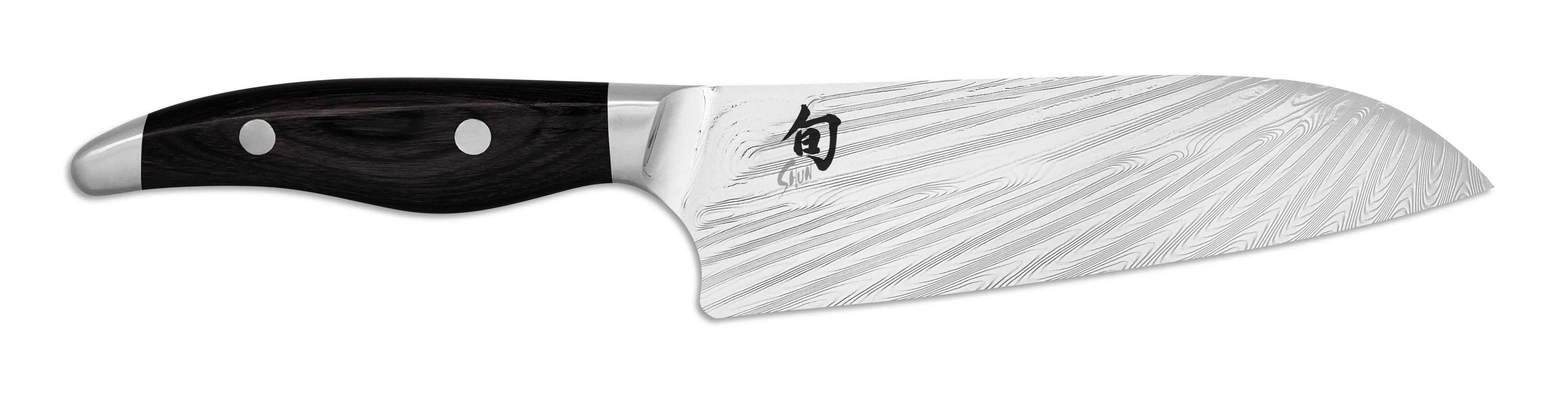 KAI Shun Nagare Black Santoku 18 cm – NDC-0702S | Premium Damastmesser KAI