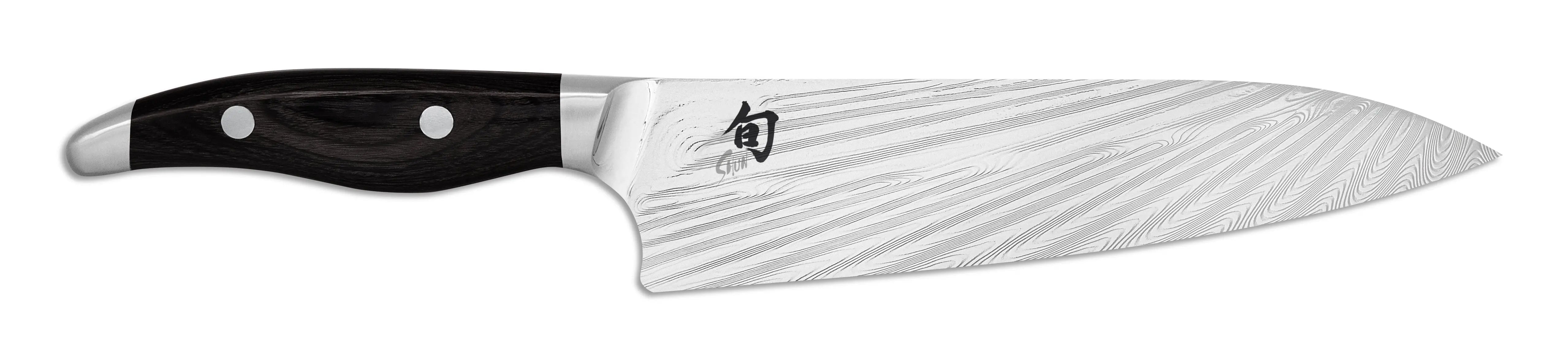 KAI Shun Nagare Black Kochmesser 20 cm – NDC-0706S | Premium Dual-Core Damastmesser KAI