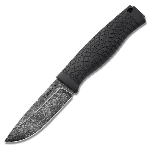 Böker Bronco Mini – Feststehendes Bushcraft Messer 80CrV2, Solingen Böker