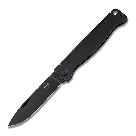 Böker Plus Atlas All Black – Slipjoint Taschenmesser 12C27, Schwarz, legal führbar Böker Plus