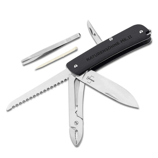 Böker Plus Naturensöhne MK. II – Slipjoint Taschenmesser 12C27, G10 Böker Plus