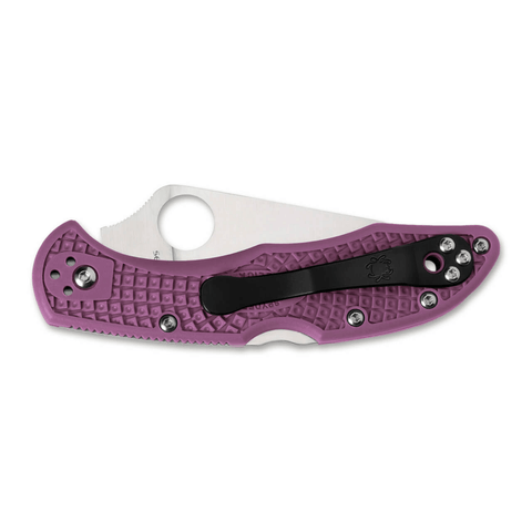 Spyderco Delica 4 Lightweight Flat Ground Purple