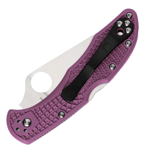 Spyderco Delica 4 Lightweight Flat Ground Purple