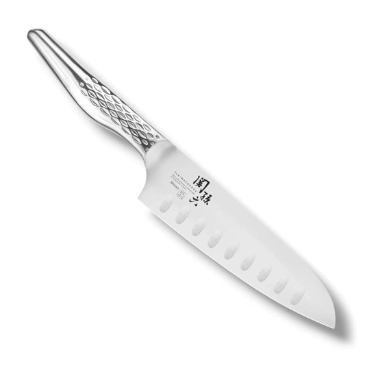 Kai Seki Magoroku Shoso Santoku mit Kullenschliff AB-5157 Klingenlänge 16,5 cm KAI