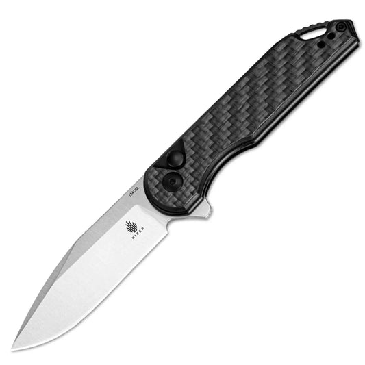 Kizer Assassin CF G10 Black Button Lock Kizer