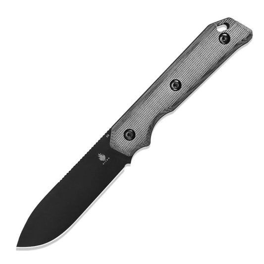 Kizer Begleiter D2 Fixed Micarta Black in freigestellter Hauptansicht