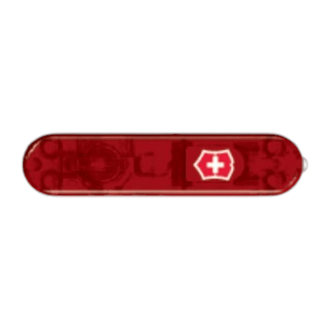 Victorinox Schale Vorderseite, 58 mm, rot, blau transparent, rot transparent LED, V