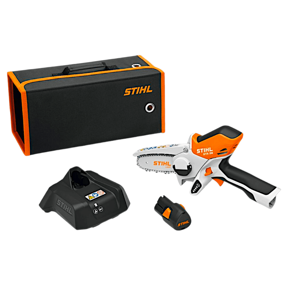 STIHL Gehölzschneider GTA 26 Set mit Akku AS2 , Ladegerät AL 1 und Tragetasche