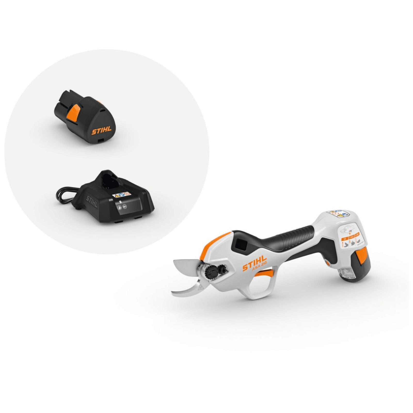 STIHL Akku-Astschere ASA 20 Set inkl. Akku AS 2 und Ladegerät AL1