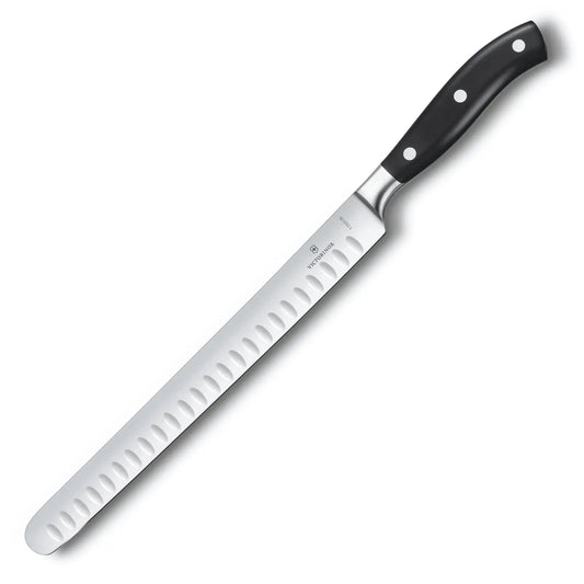 Victorinox Grand Maître Schinkenmesser Kullenschliff 26cm Geschenkschachtel Schwarz 7.7223.26G Victorinox